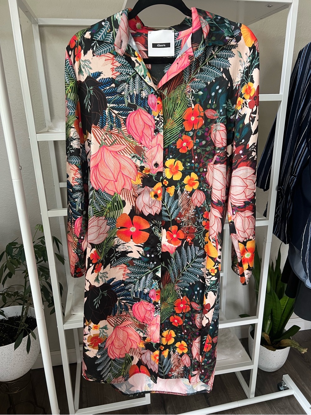 Dimora Floral Button-Up Dress